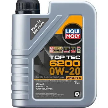 Motorový olej LIQUI MOLY Top Tec 6200 0W-20, syntetický motorový olej 1 l