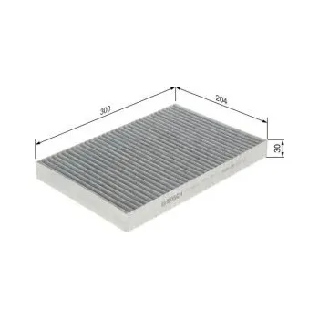 Kabinový filtr Kabinový filtr Audi A4 B7 (8EC) Bosch - 1.6, 1.8T, 1.8TQ, 2.0, 2.0TFSI, 2.0TFSIQ, 3.0Q, -