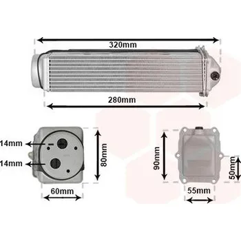 Turbodmychadlo chladič turba VAN WEZEL 03014703