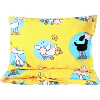 Povlečení Margitex povlečení Ovečky žluté bavlna 90x135, 40x60 cm (Dětské povlečení do postýlky)