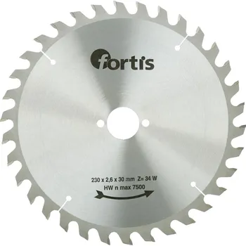 Pilový kotouč Pilový kotouč hw 230 x 2,6 x 30 mm z34w fortis
