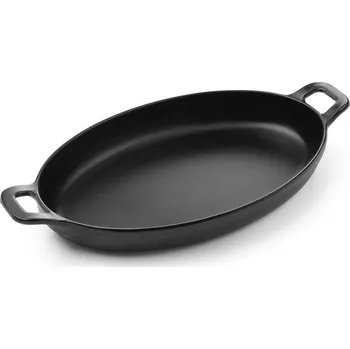 Mini oválná pánev Little Chef, Fine Dine, Černá, 263x140x(H)37mm