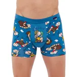 Cornette boxerky Tatoo 280/234 Chillout - modrá, XXL (Kvalitní pánské veselé boxerky s obrázkem Cornette Tattoo)