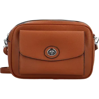 Módní dámská koženková crossbody kabelka Surafel, hnědá