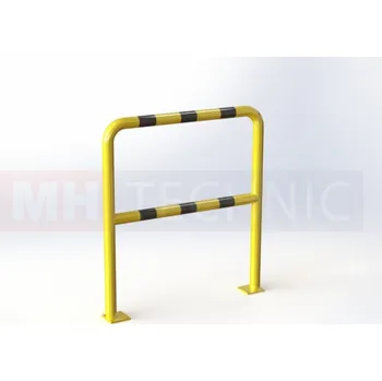 Zábradlí MH Technic s.r.o. Zábradlí rovné Ø 60 mm, délka 1000 mm, výška 1100 mm, žluté s reflexními pruhy