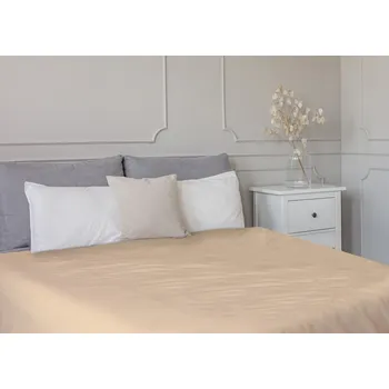 Prostěradlo TipTrade Prostěradlo Jersey MAKO 200x200 cm - Béžová