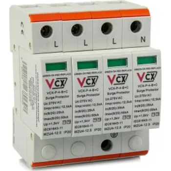 Přepěťová ochrana VCX AC B+C 4P svodič přepětí (jiskřiště)
