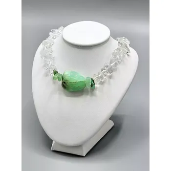 Náhrdelník Náhrdelník z Křišťálu a Chrysoprasu