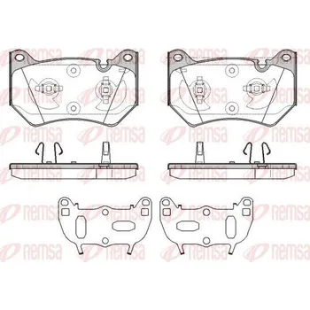 Brzdová destička Sada brzdových destiček, kotoučová brzda REMSA 1839.10