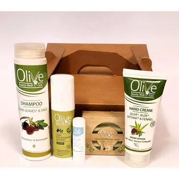 Kosmetická sada Kosmetická dárková sada "Vlasy a tělo pro muže", Olive