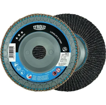 Brusný talíř Lamelový brusný kotouč longlife c-trim 125 mm za-60 vlnitý tyrolit 34239196