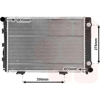 Motor automobilu Chladič, chlazení motoru VAN WEZEL 30002110