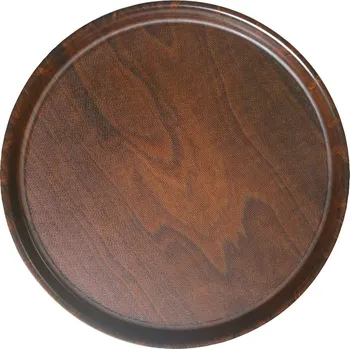 Kulatý servírovací tác z bukového dřeva, protiskluzový, Cambro, Ø360, Dřevo, ⌀360mm