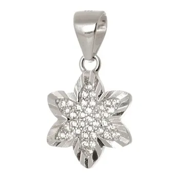 Přívěsek Stříbrný přívěšek hvězdička se zirkony STRZ1149F