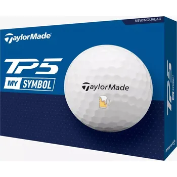 Golfový míček TaylorMade balls TP5 24 Beer 5-vrstvé 3ks - bílé
