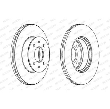 Brzdový kotouč Brzdový kotouč FERODO DDF1632C
