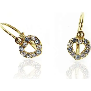 Náušnice Diante Zlaté náušnice s modrým kamenem 31501978