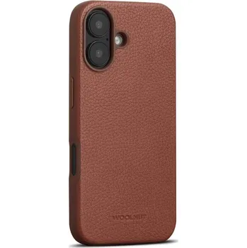 Pouzdro na mobilní telefon Woolnut MagSafe kožený kryt iPhone 16 hnědý