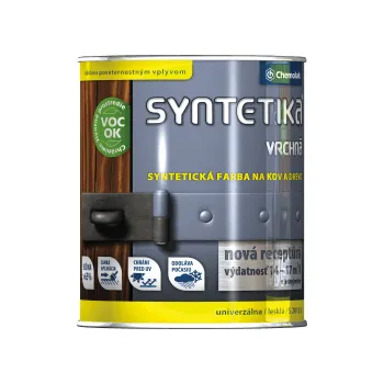 barva na kov Chemolak syntetická univerzální vrchní barva S2013 1000 bílá 4,5l ( )