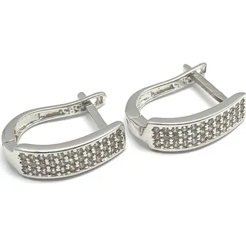 Náušnice Diante Zlaté náušnice s bílým kamenem 59625271