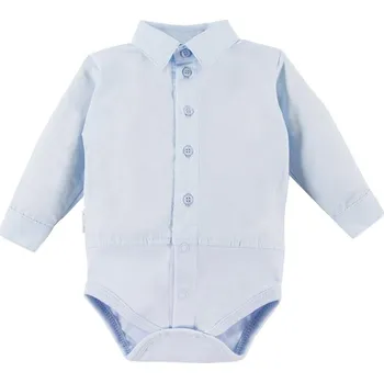 Kojenecký body Eevi Chlapecké košilové body s dlouhým rukávem CEREMONY - 74