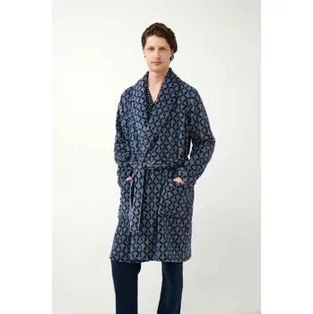 Vamp - Klasický měkký župan 21698 - Vamp blue xxl