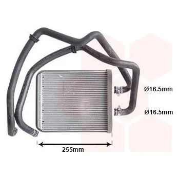 Výměník tepla Vymenik tepla, Vnitrni vytapeni VAN WEZEL 28006104