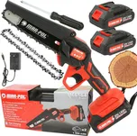 Aku jednoruční řetězová pila 6", 2x Li-Ion, 2.0Ah MAR-POL M66164