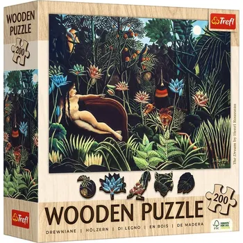 Puzzle Dřevěné puzzle Art: Henri Rousseau - Sen 200 dílků