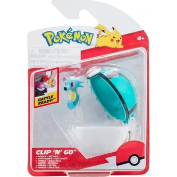 Figurka Jazwares Pokémon ClipnGo Poké Balls Horsea a Net Ball