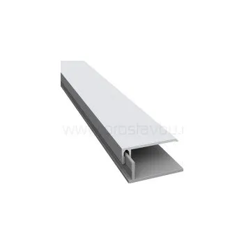 Stavební profil Ukončovací U profil 2-dílný KERRAFRONT FS-252 - 11 perlová šedá (Pearl Grey) /3 m