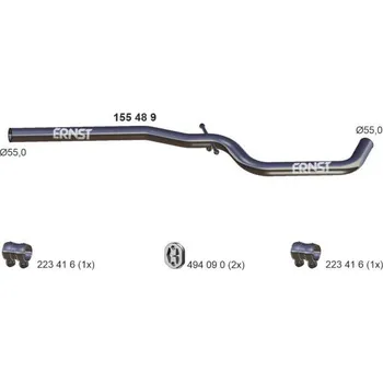Výfuková trubka Výfuková trubka ERNST 155489