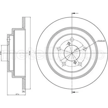 Brzdový kotouč Brzdový kotouč CIFAM 800-671