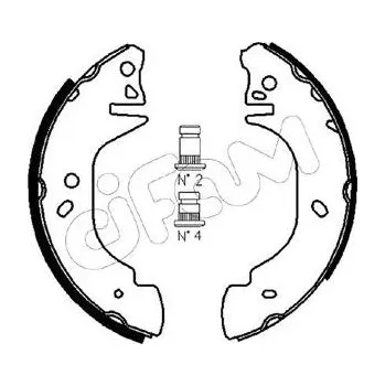 Auto-moto Sada brzdových čelistí CIFAM 153-122