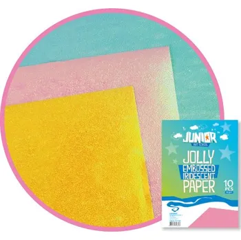 Dekorační papír Reliéfní perleťový růžový A4, 10ks, 60g