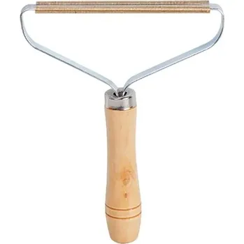 Odžmolkovač Odstraňovač žmolků a chlupů na oblečení a koberce | žmolkovač | manuální čištění koberců - Dřevěná rukojeť