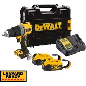 DCD805P2LRT DeWALT Bezuhlíková aku příklepová vrtačka 18 V 2x 5,0Ah XR Li-Ion