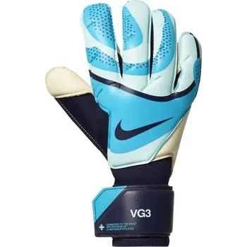 Sport Pánské brankářské rukavice Nike VAPOR GRIP3 9 Světle modrá, Tmavě modrá, Bílá