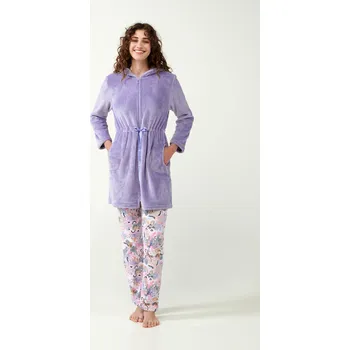 Dámský župan Vamp - Fleecový župan 21330 - Vamp lavender sweet xl