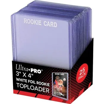 Obal pro sběratelský předmět UP Plastový toploader 35pt White Rookie, balení 25 ks