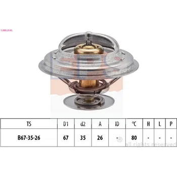 Chladič motoru Termostat, chladivo EPS 1.880.254S
