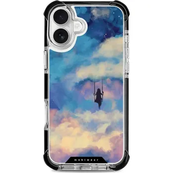 Pouzdro na mobilní telefon Odolný obal Mobiwear MagSafe Elite Bumper - Apple iPhone 16 Plus - D021D Dívka na houpačce v oblacích (Odolný kryt, pouzdro, obal Mobiwear Elite Bumper na mobil Apple iPhone 16 Plus - D021D Dívka na houpačce v oblacích, materiál Plast + TPU silikon + kov