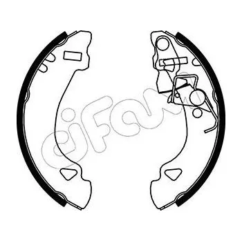 Brzdový systém Sada brzdových čelistí CIFAM 153-069