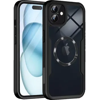 Pouzdro na mobilní telefon Pouzdro iPhone 16 Plus Techsuit - ColorVerse 360 MagSafe Series + ochrana obrazovky, černé