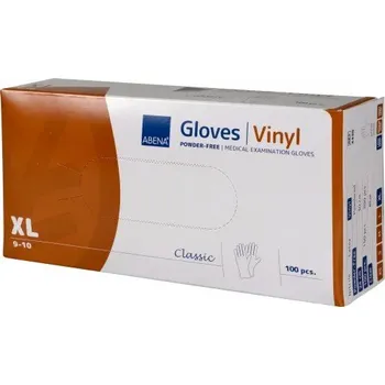 ABENA Rukavice vyšetř.Vinyl XL—Nepudrované, 100 ks