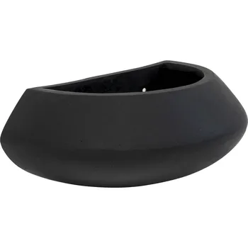 Květináč Wally Mini Tara Black S - V 12 cm / D 17 cm