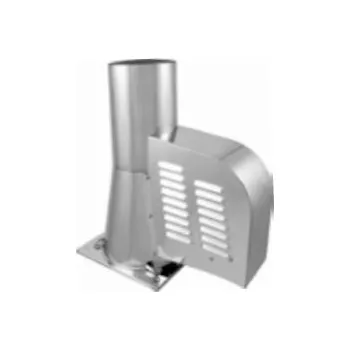 Kouřovod Karl M500 komínový ventilátor, čtvercová podstava, průměr 150mm - nerez