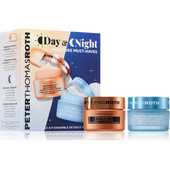 Kosmetická sada Peter Thomas Roth Day & Night WATER DRENCH® HYALURONIC CLOUD CREAM hydratační pleťový krém na noc 20 ml + PEPTIDE 21® WRINKLE RESIST MOISTURIZER 20 ml kosmetická sada