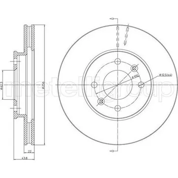 Brzdový kotouč Brzdový kotouč CIFAM 800-1479C