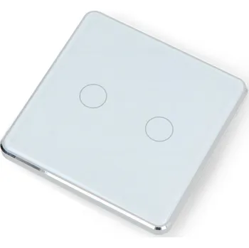 vypínač Tuya LS2 - nástěnný dotykový spínač - ZigBee - 2kanálový